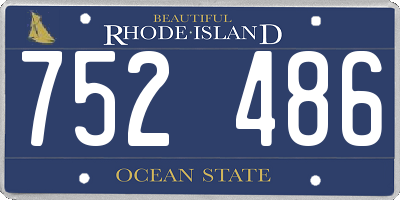 RI license plate 752486