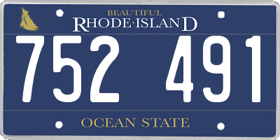 RI license plate 752491