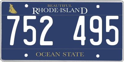 RI license plate 752495