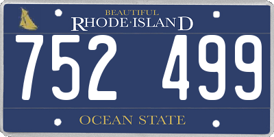 RI license plate 752499