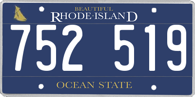 RI license plate 752519