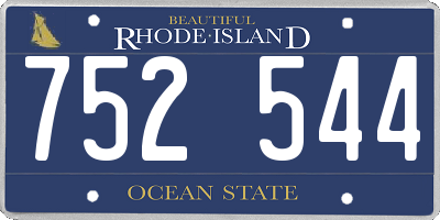 RI license plate 752544