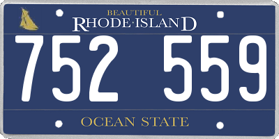 RI license plate 752559