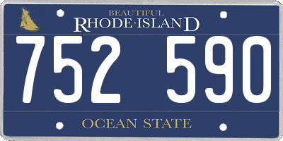 RI license plate 752590