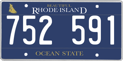 RI license plate 752591