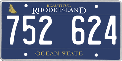 RI license plate 752624