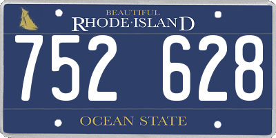 RI license plate 752628