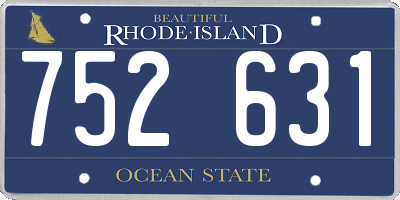 RI license plate 752631