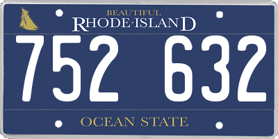 RI license plate 752632