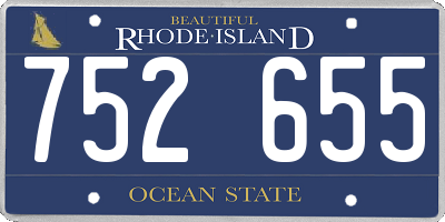 RI license plate 752655