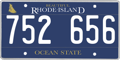 RI license plate 752656