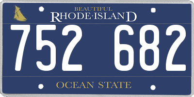 RI license plate 752682