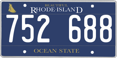 RI license plate 752688