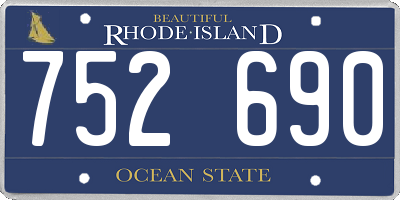 RI license plate 752690
