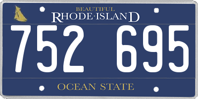 RI license plate 752695
