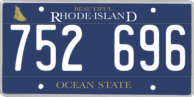 RI license plate 752696