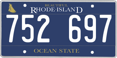 RI license plate 752697