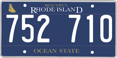 RI license plate 752710