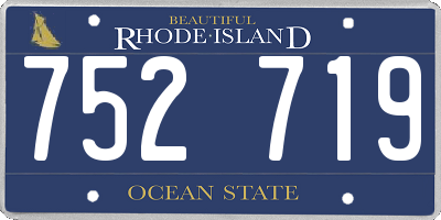 RI license plate 752719