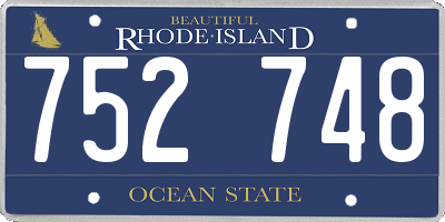 RI license plate 752748