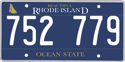 RI license plate 752779