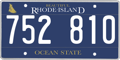 RI license plate 752810