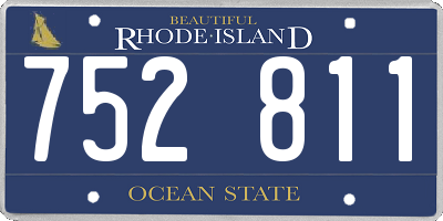 RI license plate 752811