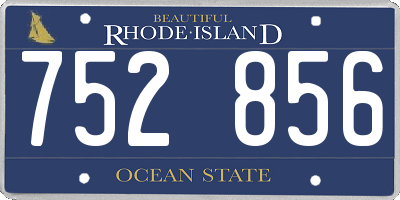 RI license plate 752856