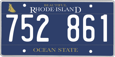 RI license plate 752861