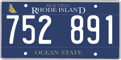 RI license plate 752891