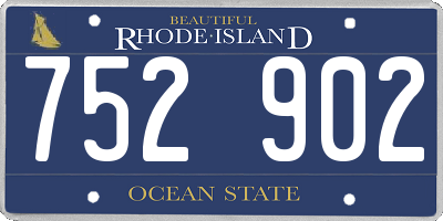 RI license plate 752902