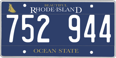 RI license plate 752944