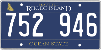 RI license plate 752946