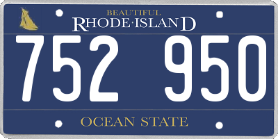 RI license plate 752950