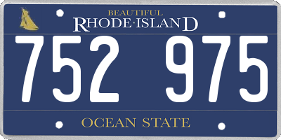 RI license plate 752975