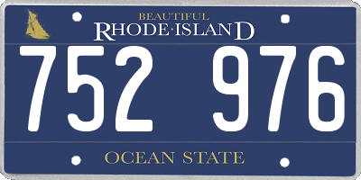 RI license plate 752976
