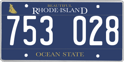 RI license plate 753028