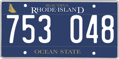 RI license plate 753048