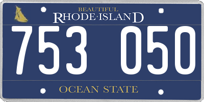 RI license plate 753050