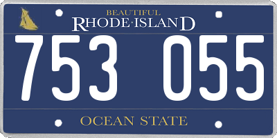 RI license plate 753055