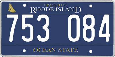 RI license plate 753084