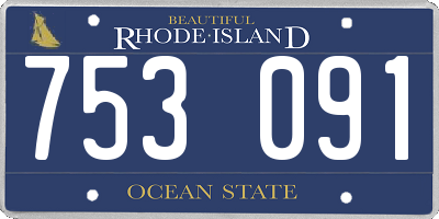 RI license plate 753091