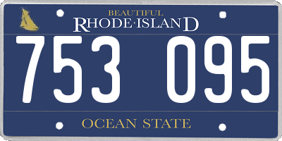 RI license plate 753095