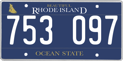 RI license plate 753097