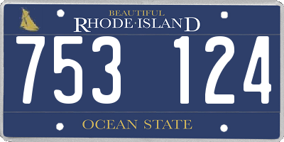 RI license plate 753124