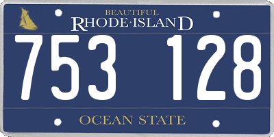 RI license plate 753128