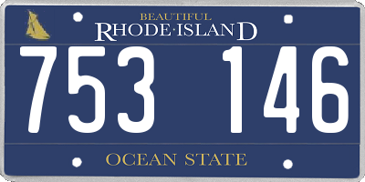 RI license plate 753146