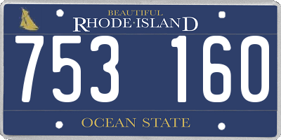 RI license plate 753160