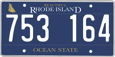 RI license plate 753164