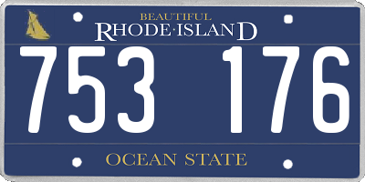 RI license plate 753176